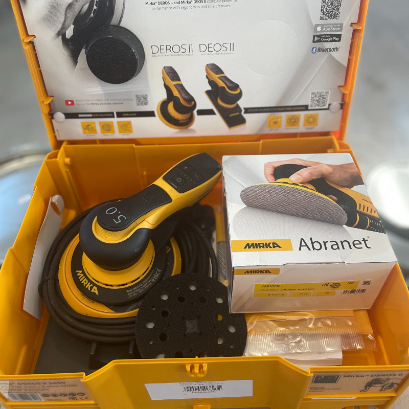 Elektrinis šlifuoklis MIRKA DEROS 5650V 125/150